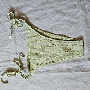 Sabo swim High Cut Leg Strappy Side Bikini bottom size medium 6